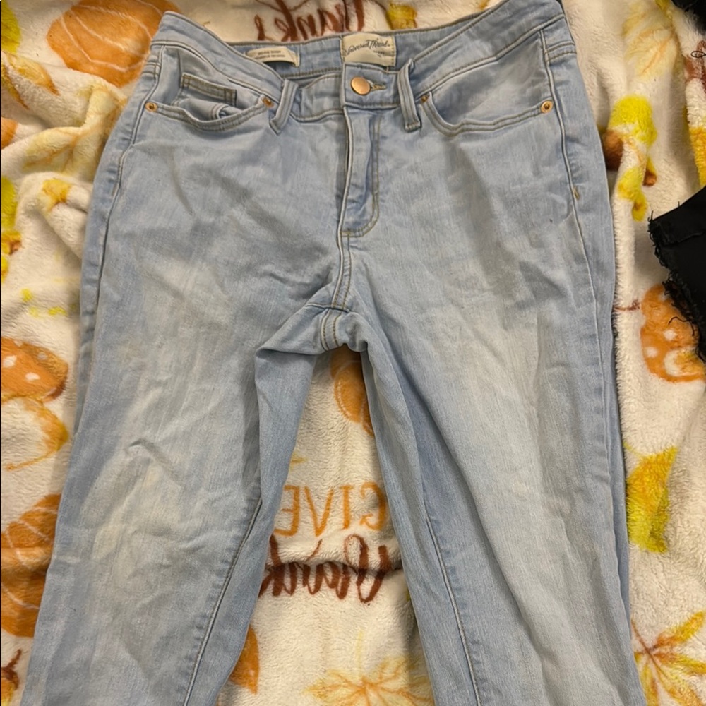 Universal Thread Blue Straight-Leg Jeans